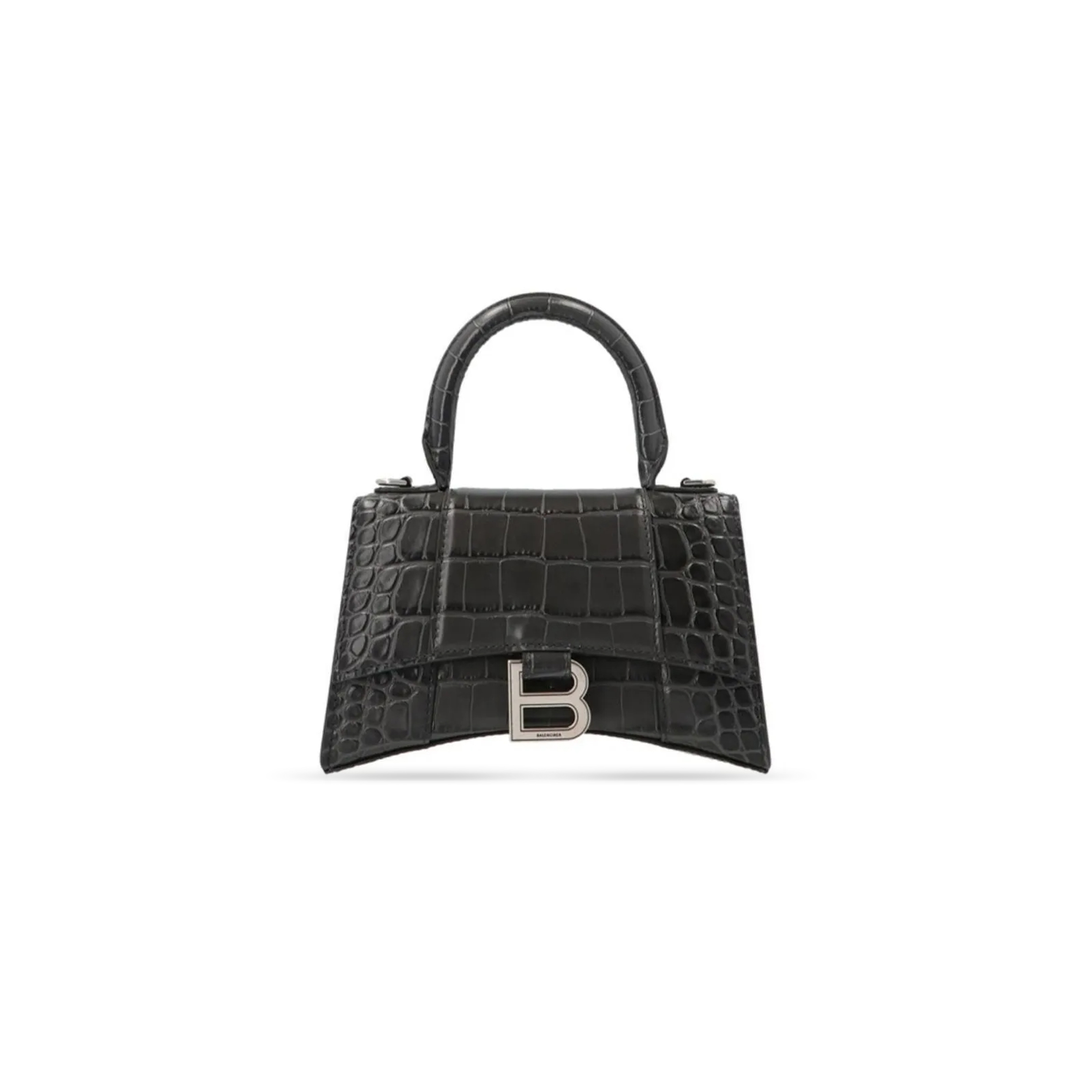 Ba*len*cia*ga women''s hourglass handbag xs in ink gray 5928331lr6y1309 (18.8*13*7.9cm)